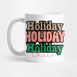 Holiday Cheer Retro Christmas Mug